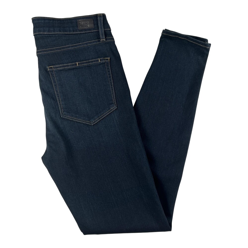 Paige Hoxton Ultra Skinny Jeans Womens 30 Dark Wash Blue Stretch Denim USA